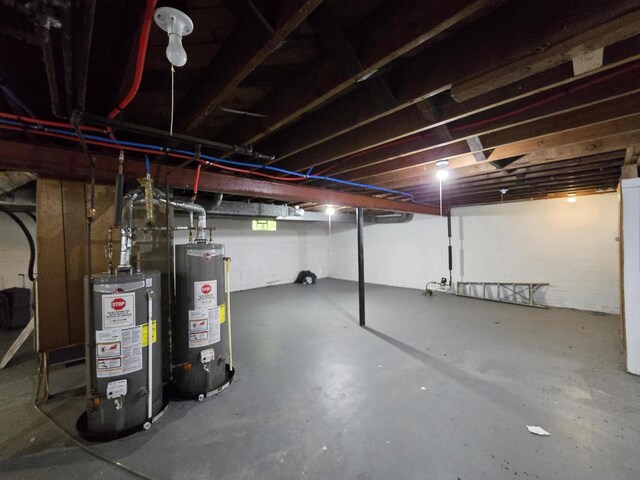 6321 W Keefe Avenue Parkway Unit 6323, Milwaukee, WI 53216 - unfinished basement featuring gas water heater