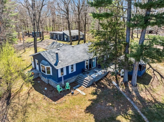 111 Rolphs Point Dr, Shell Lake, WI 54871 - aerial view of property and surrounding area