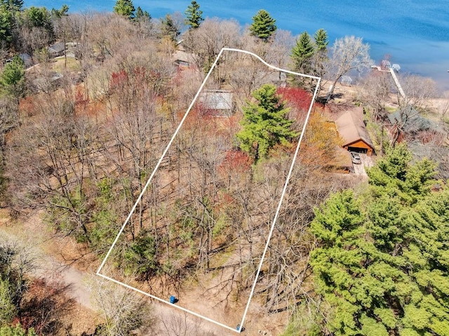 111 Rolphs Point Dr, Shell Lake, WI 54871 - aerial overview of property's location with property parcel outlined