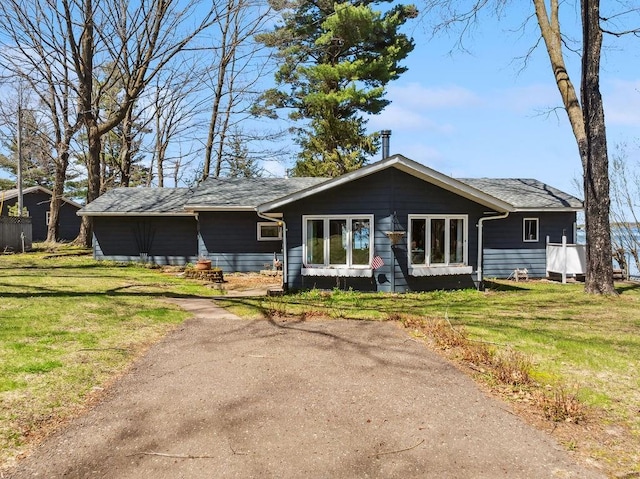 111 Rolphs Point Dr, Shell Lake, WI 54871 - view of front of house featuring a front yard