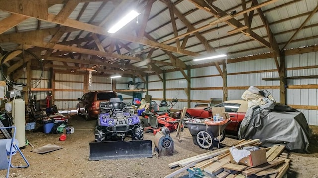 9027 W County Road D, Holcombe, WI 54745 - garage featuring metal wall