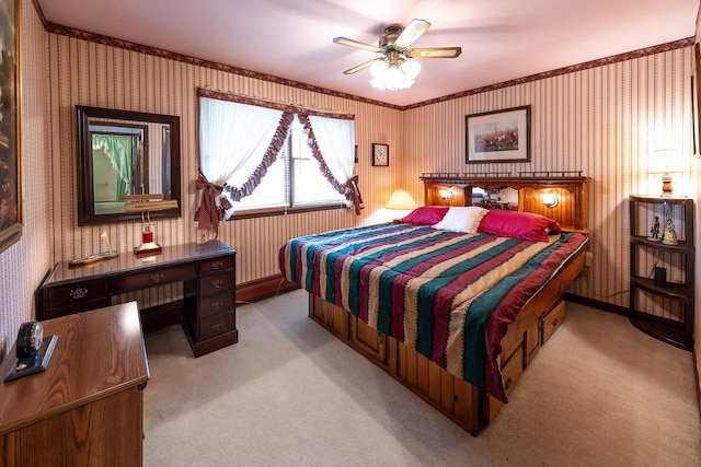 205 Country Club Dr Unit 3D, Lake Geneva, WI 53147 - carpeted bedroom with wallpapered walls