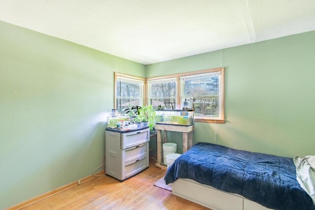552 11th St, Kenosha, WI 53140 - bedroom featuring light wood-type flooring