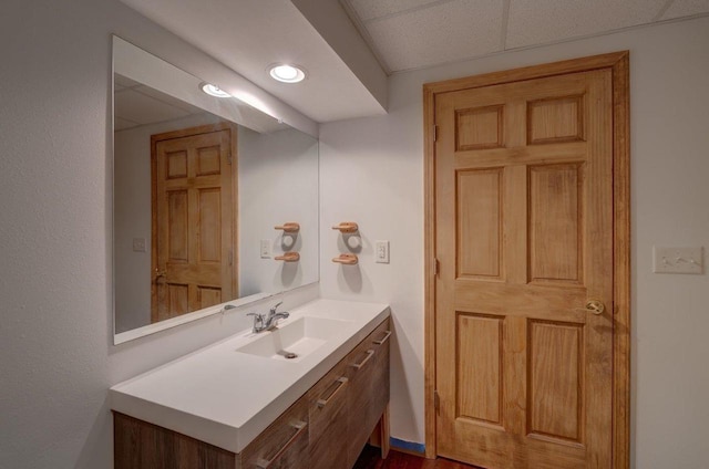 821 Ondossagon Way, Madison, WI 53719 - bathroom featuring vanity and recessed lighting