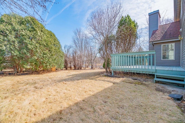 821 Ondossagon Way, Madison, WI 53719 - view of green lawn featuring a wooden deck
