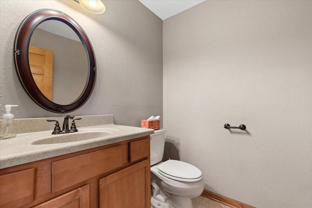 2583 Countryside Ln, Richfield, WI 53076 - half bathroom with toilet and vanity
