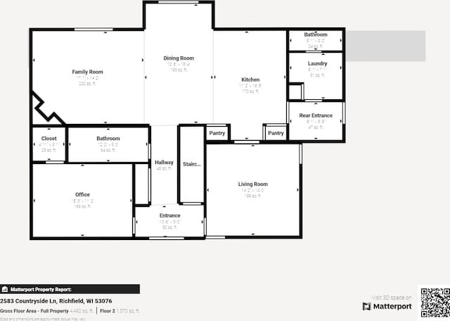 2583 Countryside Ln, Richfield, WI 53076 - room layout