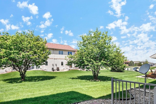 view of green lawn