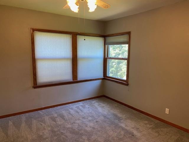 301 E Coldspring Ave, Madison, WI 53716 - carpeted spare room featuring a ceiling fan and baseboards