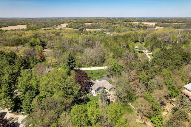 7929 N Pine View Dr, Edgerton, WI 53534 - drone / aerial view of a heavily wooded area
