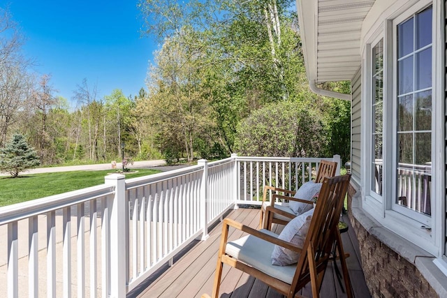 7929 N Pine View Dr, Edgerton, WI 53534 - view of deck
