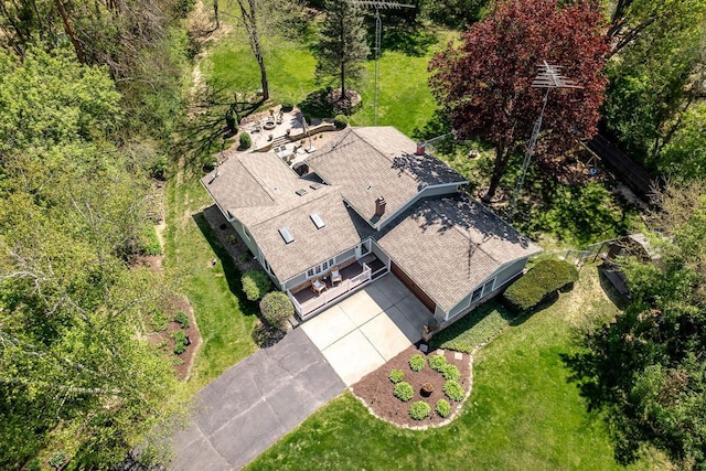 7929 N Pine View Dr, Edgerton, WI 53534 - view from above of property