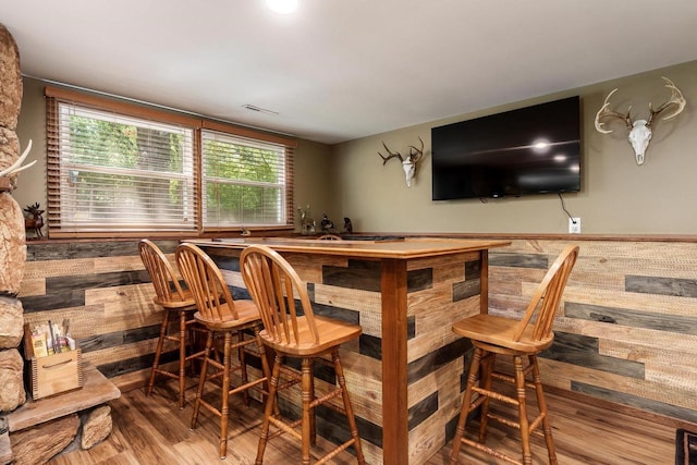 7929 N Pine View Dr, Edgerton, WI 53534 - indoor bar featuring wood finished floors