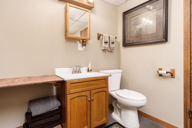 7929 N Pine View Dr, Edgerton, WI 53534 - bathroom with toilet and vanity