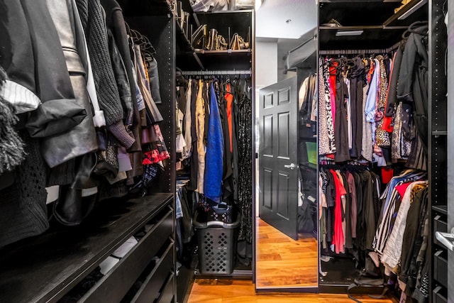 601 E Ogden Ave Unit 803, Milwaukee, WI 53202 - spacious closet featuring wood finished floors