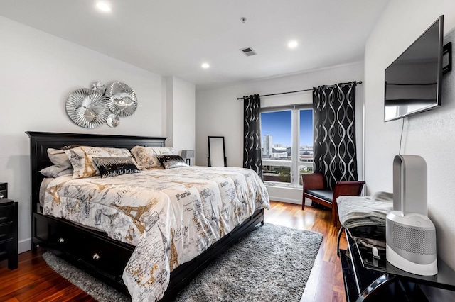 601 E Ogden Ave Unit 803, Milwaukee, WI 53202 - bedroom featuring wood finished floors and recessed lighting