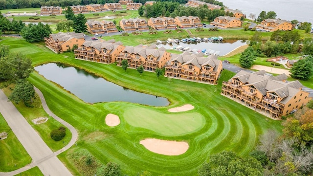 1822-3 Parkland Dr Unit 0703, Arkdale, WI 54613 - aerial perspective of suburban area featuring a nearby body of water and a local golf course