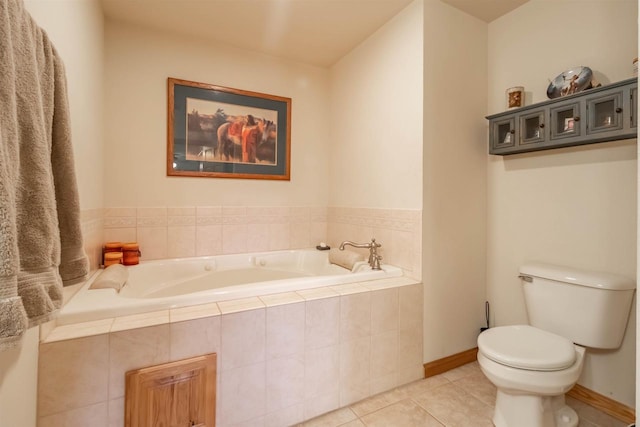 1839-6 20th Blvd Unit 0206, Arkdale, WI 54613 - full bath featuring tile patterned flooring, a garden tub, and toilet