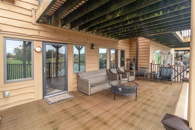 1839-6 20th Blvd Unit 0206, Arkdale, WI 54613 - deck featuring an outdoor living space
