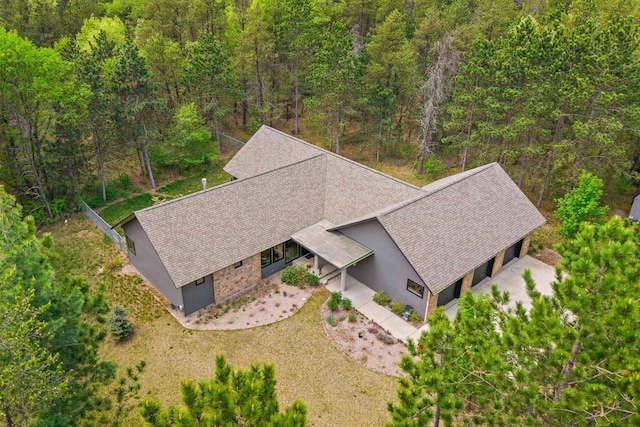 2191 County Road G, Nekoosa, WI 54457 - aerial view of property and surrounding area with a forest