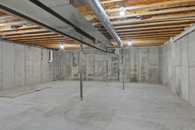 2191 County Road G, Nekoosa, WI 54457 - view of unfinished basement