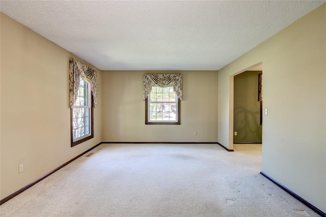 1206 Nixon Ave, Eau Claire, WI 54701 - unfurnished room with healthy amount of natural light, carpet, a textured ceiling, and baseboards