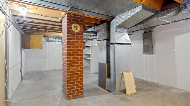 1408 E Lexington Blvd, Eau Claire, WI 54701 - unfinished below grade area with electric panel and heating unit