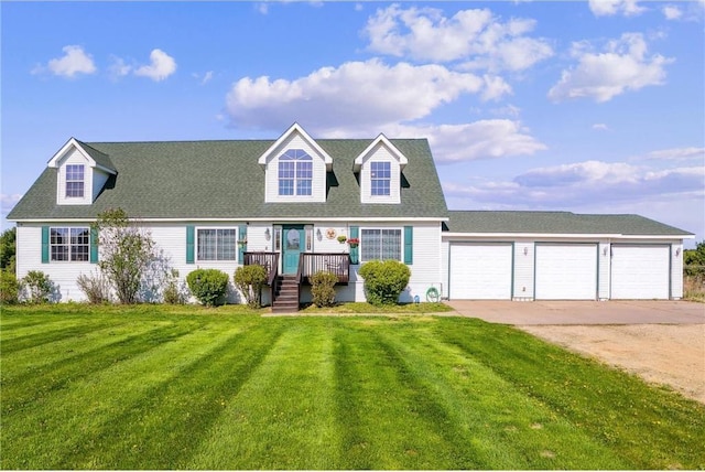 2136 62nd St, Somerset, WI 54025 - cape cod house featuring concrete driveway, a garage, and a front lawn