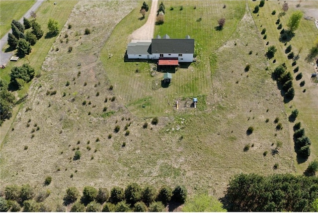 2136 62nd St, Somerset, WI 54025 - aerial overview of property's location with rural landscape