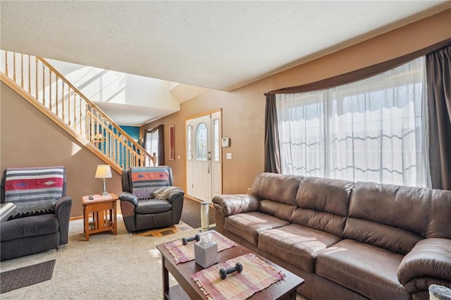 2136 62nd St, Somerset, WI 54025 - carpeted living area with stairs