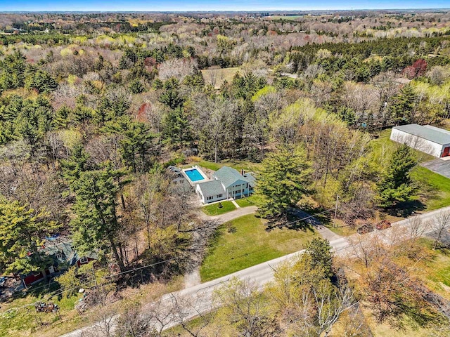 2289 Northwood Rd, Green Bay, WI 54313 - aerial view of property and surrounding area featuring a heavily wooded area