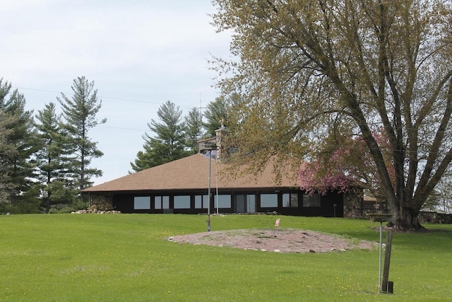 N3177 14th Dr, Montello, WI 53949 - rear view of property with a yard