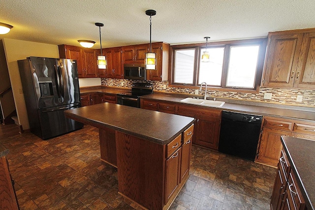 N3177 14th Dr, Montello, WI 53949 - kitchen featuring dishwasher, electric stove, a sink, fridge with ice dispenser, and stainless steel microwave