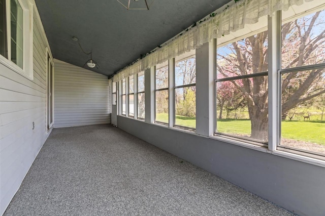 290 S Bridge St, Markesan, WI 53946 - unfurnished sunroom with lofted ceiling