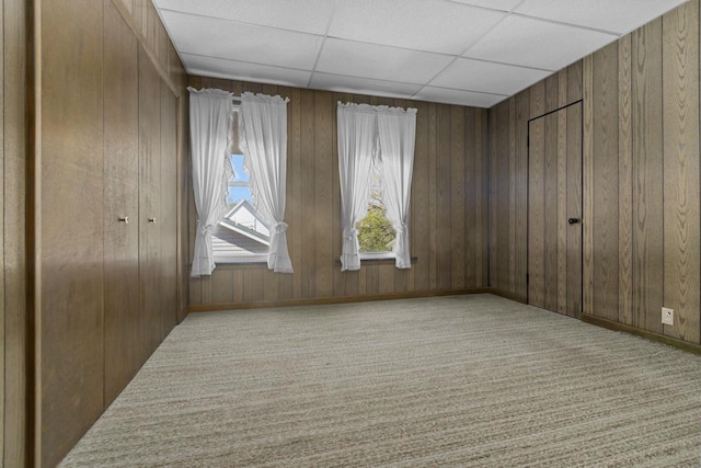 290 S Bridge St, Markesan, WI 53946 - carpeted spare room with wood walls