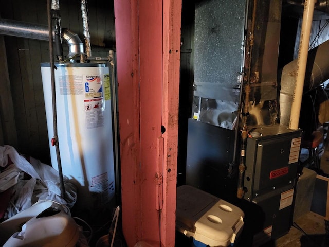 2931 N 2nd St Unit 2933, Milwaukee, WI 53212 - utility room with gas water heater and heating unit