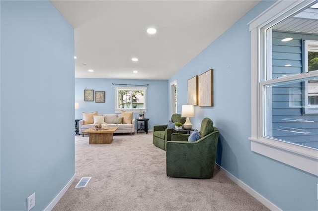 119 E 1st St, Dresser, WI 54009 - living room with carpet flooring, recessed lighting, and baseboards
