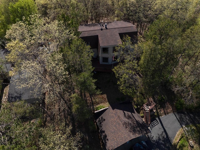 14704 Geneva Rd, Sparta, WI 54656 - view from above of property featuring a forest