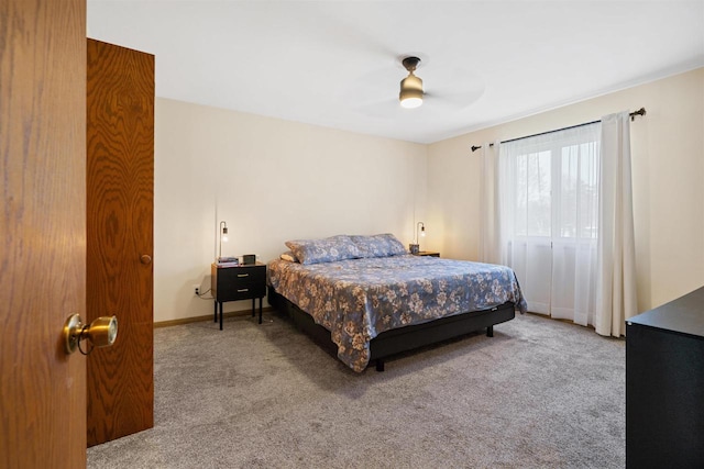 840 Waterworks Rd, Nekoosa, WI 54457 - carpeted bedroom with a ceiling fan and baseboards