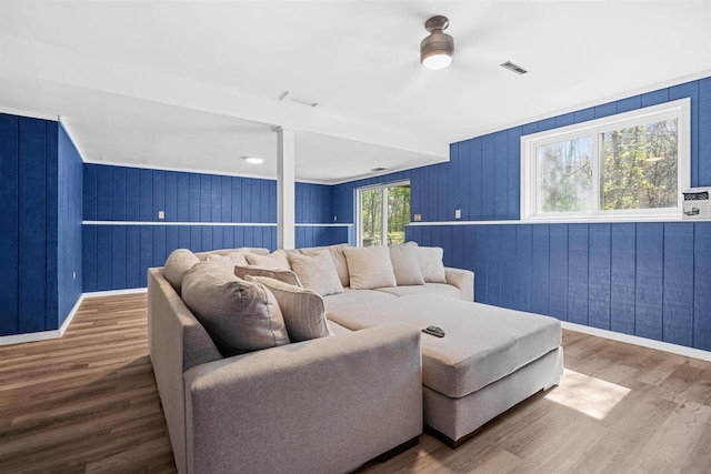 840 Waterworks Rd, Nekoosa, WI 54457 - living area with wood finished floors and baseboards