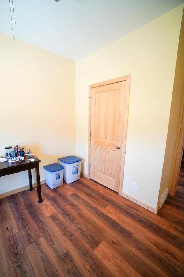 16845 Hawk Rd, Sparta, WI 54656 - misc room featuring wood finished floors and baseboards
