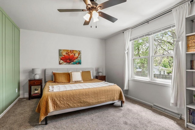 26 Prentice Pl, Madison, WI 53704 - bedroom with carpet flooring, baseboards, and a ceiling fan