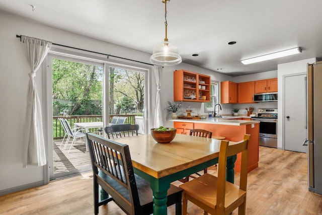 26 Prentice Pl, Madison, WI 53704 - dining area with healthy amount of natural light and light wood-style floors