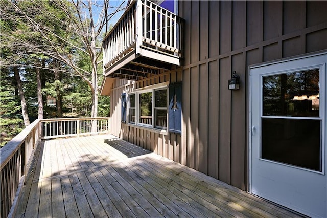 47025 Twin Pines Ln, Cable, WI 54821 - view of wooden terrace