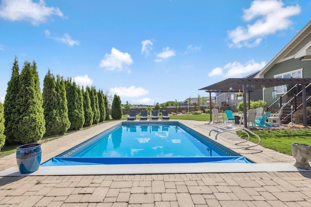 335 Bella Way, Sun Prairie, WI 53590 - view of pool with a pergola, a patio, and a covered pool