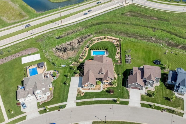 335 Bella Way, Sun Prairie, WI 53590 - aerial view of property's location with a pool