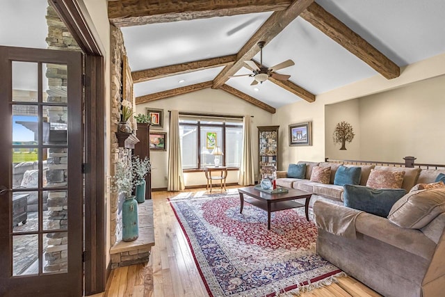 335 Bella Way, Sun Prairie, WI 53590 - living area featuring a ceiling fan and light wood finished floors