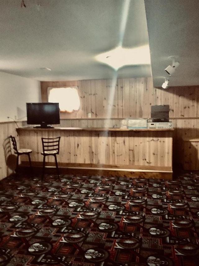 N9960 Meadowlark Ln, Crivitz, WI 54114 - kitchen with wood walls