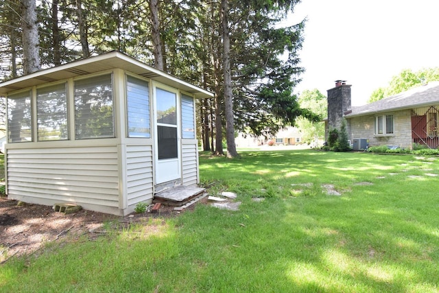 15060 Carpenter Rd, Brookfield, WI 53005 - view of green lawn featuring cooling unit
