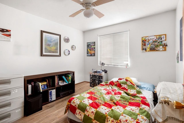 2020 Autumn Ln, Kaukauna, WI 54130 - bedroom featuring light wood-style flooring and ceiling fan